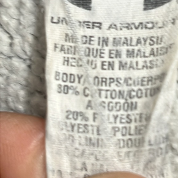 Under Armour Men’s Full Loose Zip hoodie - Gray - Size Small - Picture 9 of 12